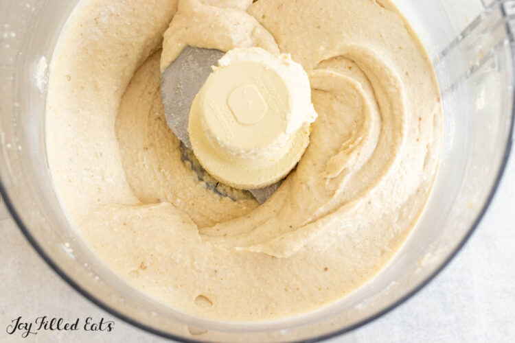 smooth batter in food processor