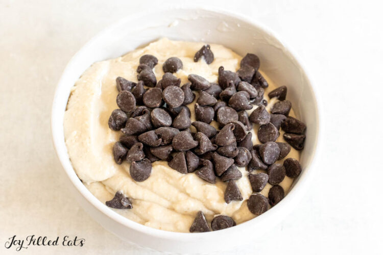 chocolate chips added