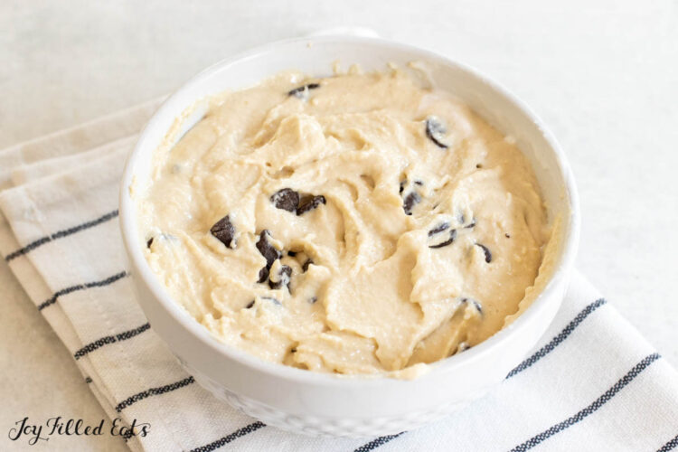 chocolate chips mixed in