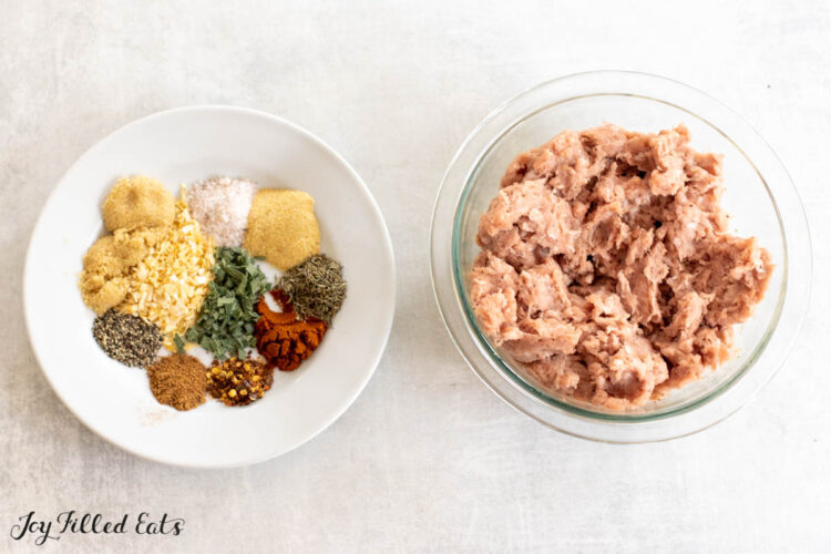 bowls with ingredients