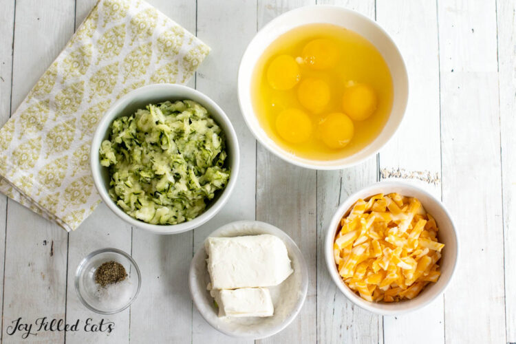ingredients in bowls