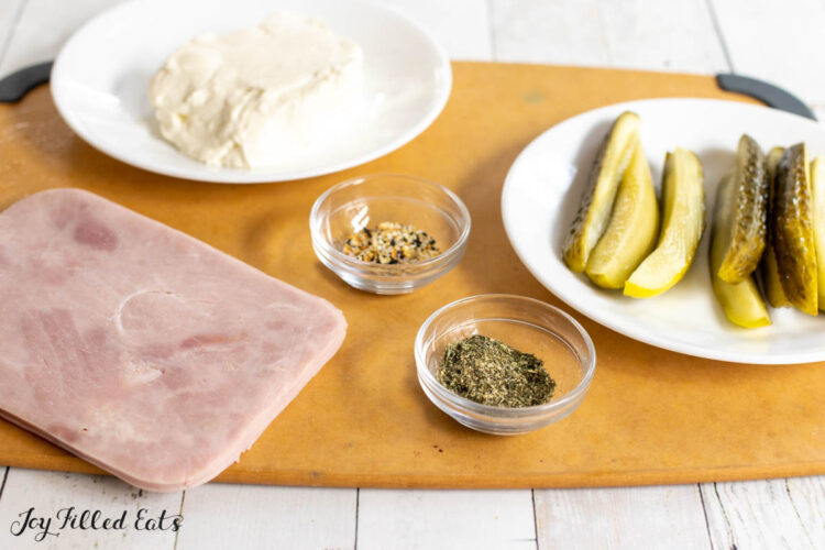 ingredients on cutting board