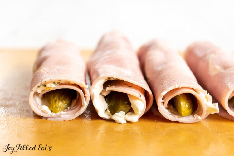 side view of the completed roll ups