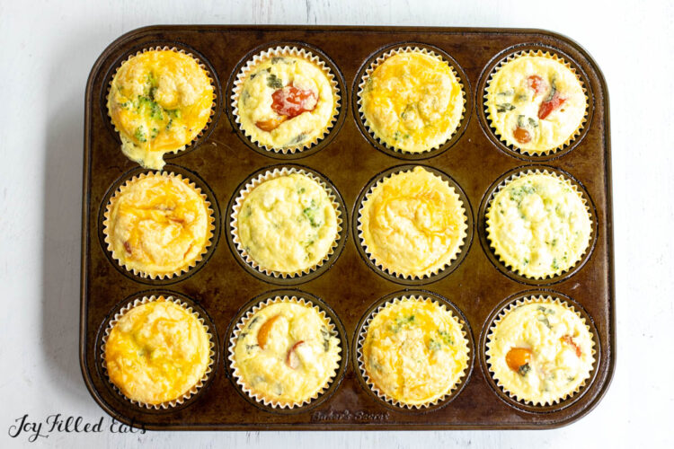 baked egg bites in tin