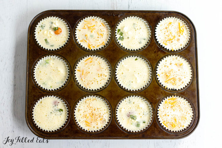 egg mixture added