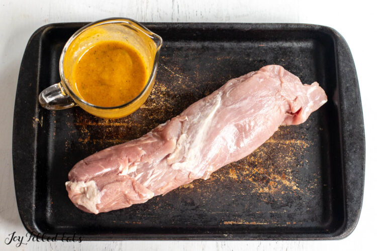 ingredients on baking tray