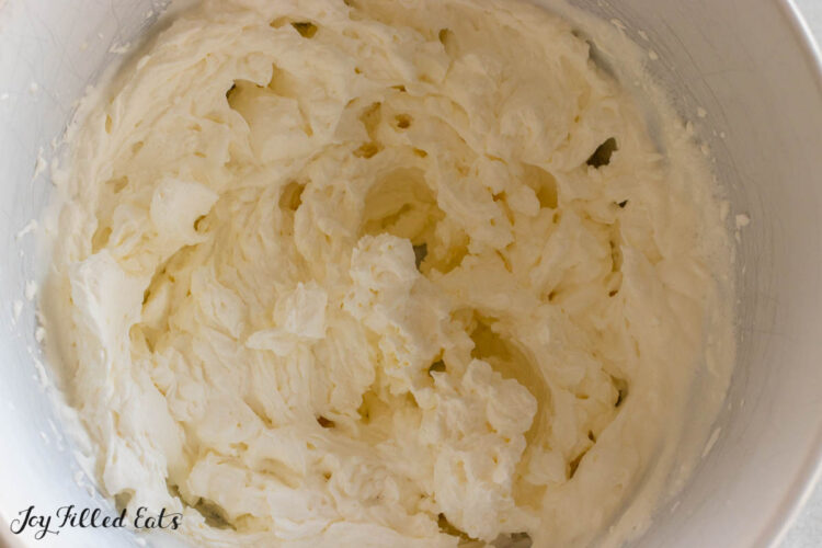 whipped cream in bowl